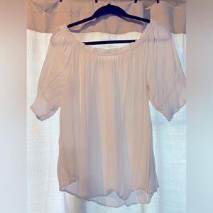 White off the shoulder